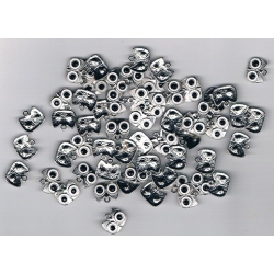Sowa zawieszka metalowa  2x1,2cm  / D1120 , dekor